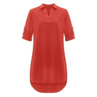 Haljine za ženske kratkih rukava Tisak cvjetnog uzorka V-izrez Midi Fit and Flare Y2K moda Elegantna