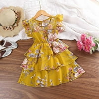 Petort Chiunk 'posebne haljine haljine haljine za djevojke ljetne ljuljačke kratke rukave casual odjeća
