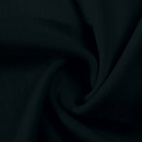 Charella ženski gradijentni tisak dugih rukava pravilni bluza s dugim rukavima V-izrez casual top crno,