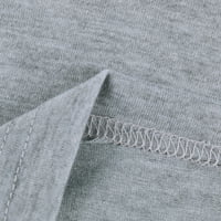 Ženske hlače Sawvnm Žene Ležerne prilike, tasteri džepa u boji elastične struke Udobne ravne hlače za žene