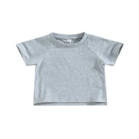 Haljine za prodaju za žene Kratki rukav Čvrsta boja košulje okrugli izrez Maxi Loose Fit Y2K Trendi