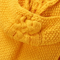Pgeraug za muškarce Čvrsti bezobrazni patentni patentni šljovic topli kardigan Pleteni džemper za muškarce