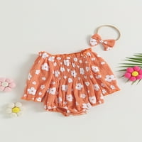 MA & Baby Toddler Baby Girl Cvjetni haljini ruble bez rukava haljina na plaži