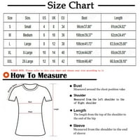 Sanbonepd Solid bluza za žene Ležerne prilike modne majice na modnoj tački ženske vrhove XXL