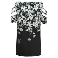 Sunderss for Womens V-izrez bez rukava Floral tiskane haljine Ljeto labavi ležerni suspenderi Pulover