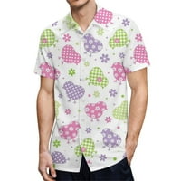 Odeerbi Havajska majica za muškarce Grafičke majice Ležerne prilike za ispis Tshantdown majica s kratkim